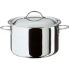 Spring Cristal kookpan met deksel ø 24 cm rvs glans
