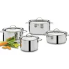 Spring Cristal pannenset rvs 4-delig