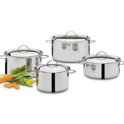 Spring Cristal pannenset rvs 4-delig