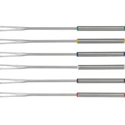Spring Fun fonduevork 26 cm rvs 6 stuks