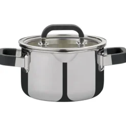 Spring Fusion2+ hoge kookpan met glasdeksel ø 16 cm 2 liter rvs
