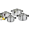 Spring Fusion2+ pannenset met glasdeksels rvs 4-delig