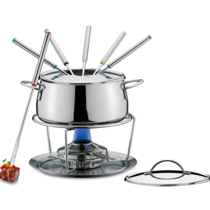 Spring Swiss Eco fondueset 18 cm rvs