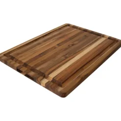 Teakhaus BBQ snijplank met handgrepen 51 x 38 x 2,5 cm