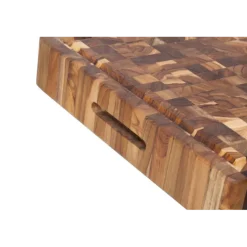 Teakhaus Butcher Block extra dik hakblok 52 x 36 cm teakhout