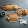 Teakhaus Canoe Paddle serveerplank 67 x 21,5 cm teakhout