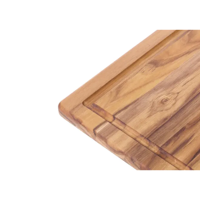 Teakhaus Essential snijplank met sapgeul 40,6 x 28 cm