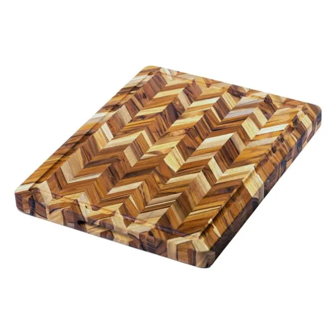 Teakhaus Heavy snijplank visgraat 51 x 41 x 3,8 cm