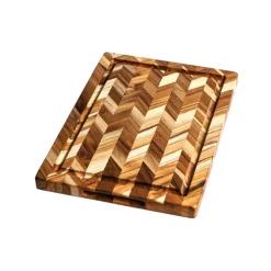 Teakhaus Herringbone snijplank 46 x 36 cm teakhout