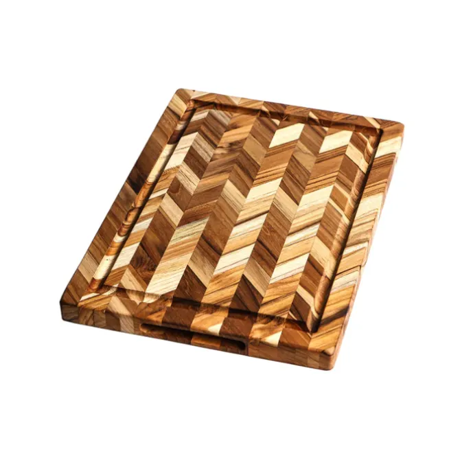 Teakhaus Herringbone snijplank 46 x 36 cm teakhout