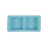 The Original Food Cube mealprepbak 2 x 500 ml silicone Blue