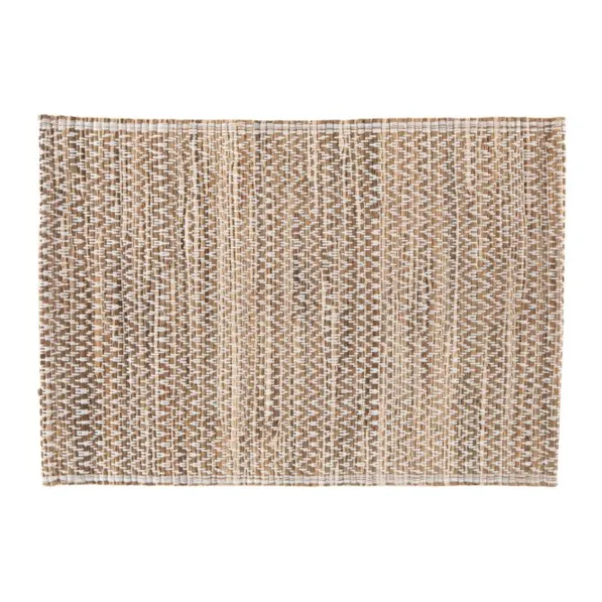 Tiseco Aster placemat 30 x 45 cm waterhyacint wit