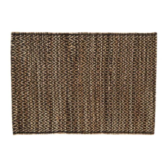 Tiseco Aster placemat 30 x 45 cm waterhyacint zwart