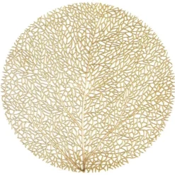 Tiseco Capelinni placemat ø 38 cm pvc gold
