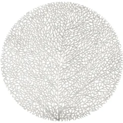 Tiseco Capelinni placemat ø 38 cm pvc silver