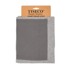Tiseco Chambray kinderschort 52 x 63 cm katoen grey