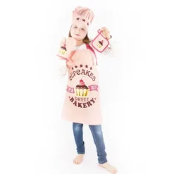 Tiseco Cupcakes kinderset keukentextiel katoen 4-delig