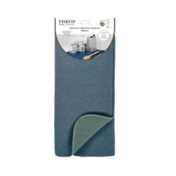 Tiseco Essential afdruipmat 38 x 50 cm polyester stone blue