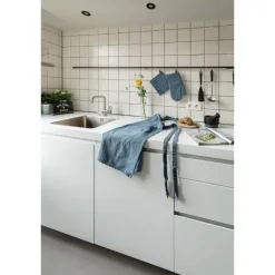 Tiseco Havana ovenwant 18 x 32 cm katoen stone blue