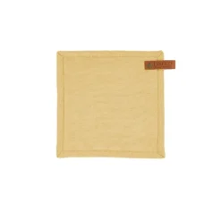 Tiseco Havana pannenlap 20 x 20 cm katoen ochre yellow 2 stuks