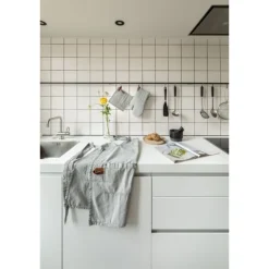 Tiseco Havana pannenlap 20 x 20 cm katoen light grey 2 stuks