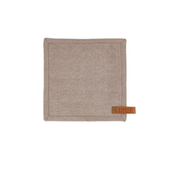 Tiseco Havana pannenlap 20 x 20 cm katoen pink 2 stuks