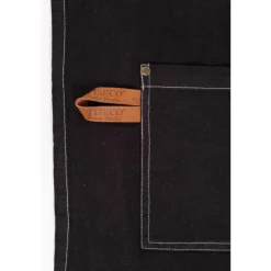Tiseco Havana schort 70 x 85 cm katoen zwart