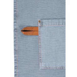 Tiseco Havana schort 70 x 85 cm katoen stone blue