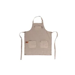 Tiseco Havana schort 70 x 85 cm katoen dark taupe