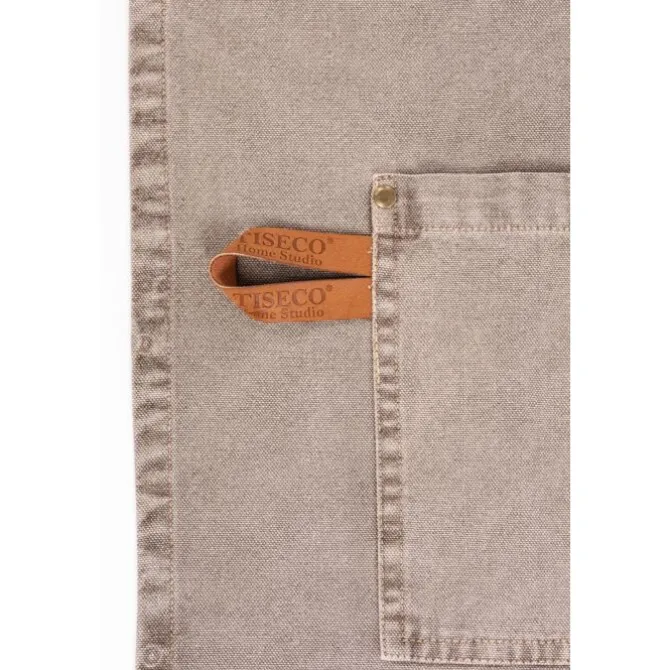 Tiseco Havana schort 70 x 85 cm katoen light grey
