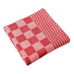 Tiseco Mineur theedoek 65 x 65 cm katoen rood