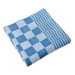 Tiseco Mineur theedoek 65 x 65 cm katoen blauw
