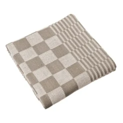 Tiseco Mineur theedoek 65 x 65 cm katoen grijs