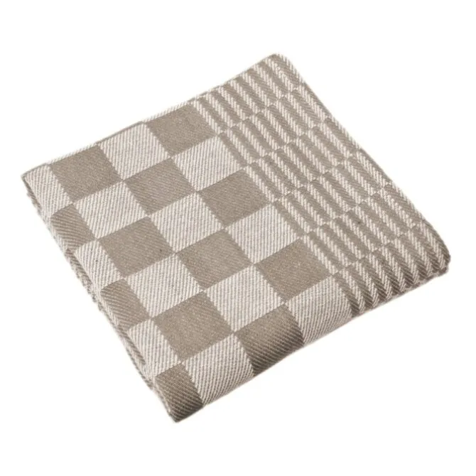 Tiseco Mineur theedoek 65 x 65 cm katoen grijs