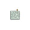 Tiseco Myrna Floral pannenlap 20 x 20 cm katoen green
