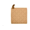 Tiseco Myrna pannenlap 20 x 20 cm katoen camel 2 stuks
