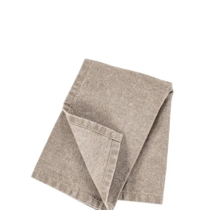 Tiseco Myrna servet 40 x 40 cm katoen taupe 2 stuks