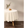 Tiseco Myrna tafelkleed ø 180 cm katoen taupe