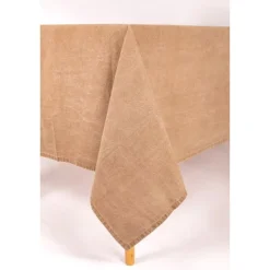 Tiseco Myrna tafelkleed 145 x 250 cm katoen indian tan