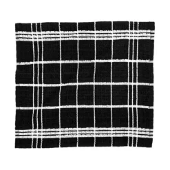 Tiseco Oman vaatdoek 32 x 35 cm katoen zwart 6 stuks