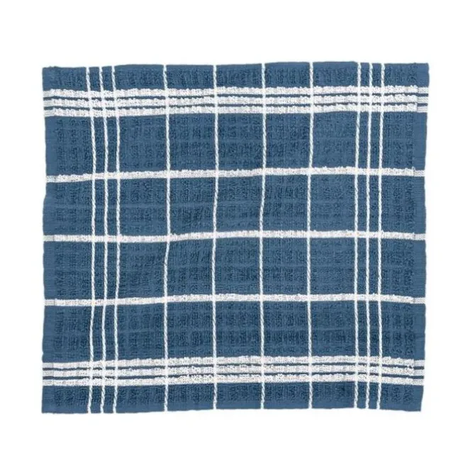 Tiseco Oman vaatdoek 32 x 35 cm katoen stone blue 6 stuks
