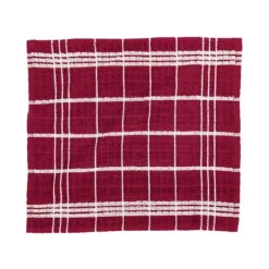 Tiseco Oman vaatdoek 32 x 35 cm katoen red 6 stuks