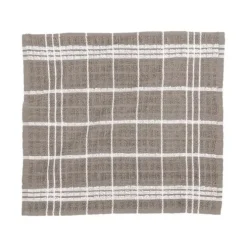 Tiseco Oman vaatdoek 32 x 35 cm katoen taupe 6 stuks