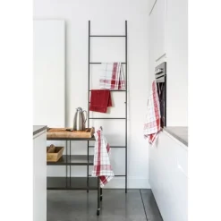 Tiseco Pharao handdoek 50 x 50 cm katoen red 2 stuks