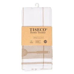 Tiseco Pharao Utensils theedoek 50 x 70 cm katoen sand 3 stuks