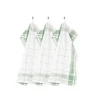 Tiseco Pharao Utensils theedoek 50 x 70 cm katoen smoke green 3 stuks