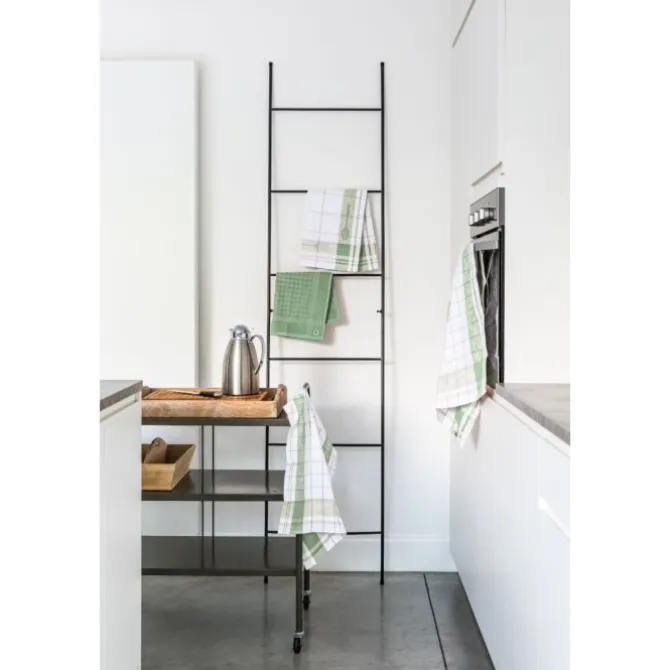 Tiseco Pharao Utensils theedoek 50 x 70 cm katoen smoke green 3 stuks