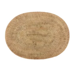 Tiseco placemat ovaal ø 30 x 40 cm rattan naturel