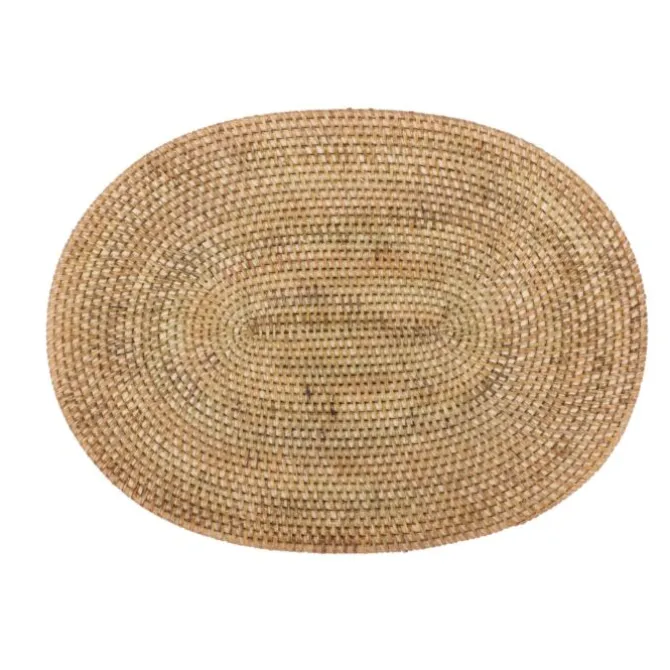 Tiseco placemat ovaal ø 30 x 40 cm rattan naturel