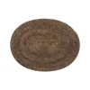 Tiseco placemat ovaal ø 30 x 40 cm rattan donkerbruin